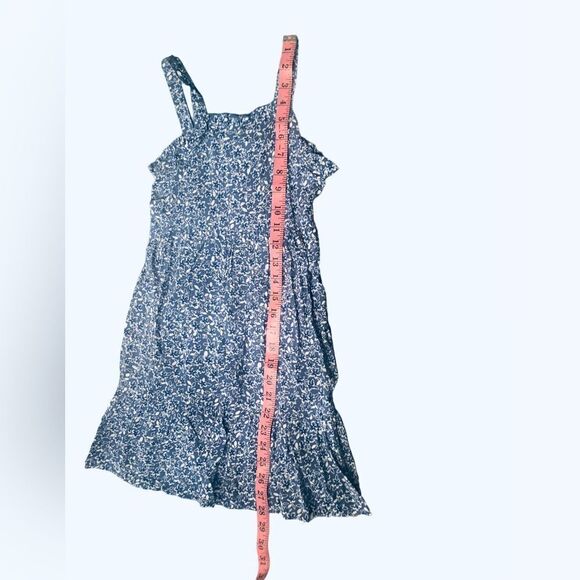 NWT CHILDREN’S COPPER KEY BLUE & WHITE FLOWER SUMMER STRAP MAXI DRESS SIZE: S - Picture 5 of 8